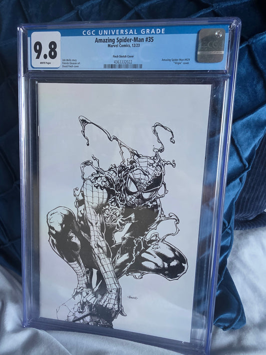 Amazing Spider-Man #35 CGC 9.8 | Finch Sketch Variant Cover | Marvel 2023