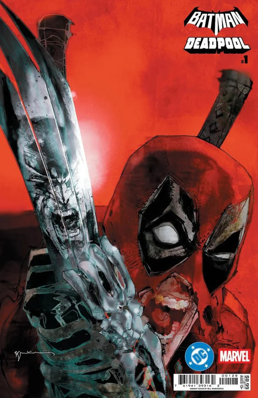 19/11/2025 DC MARVEL BATMAN DEADPOOL #1 CVR Q BILL SIENKIEWICZ INCREDIBLE HULK 340 HOMAGE CARD STOCK VARIANT